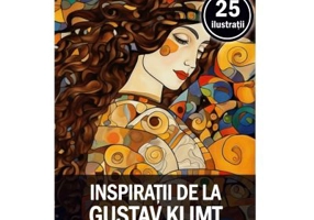 Carte de colorat pentru adulti, 25 de ilustratii, Gustav Klimt