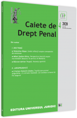 Caiete de drept penal nr. 4/2020