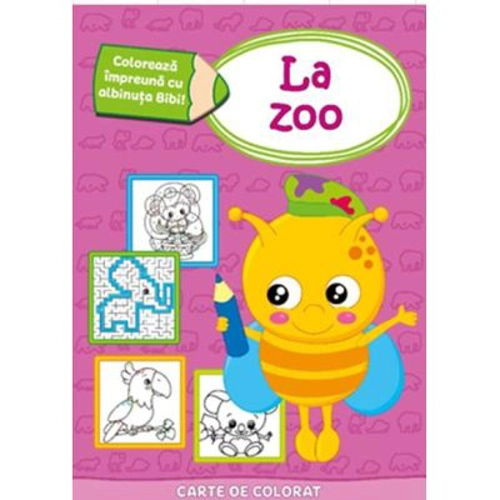 Coloreaza impreuna cu albinuta Bibi! La zoo