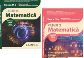 Pachet Culegeri de matematica. Clasa a 9-a, semestrele 1 si 2. Filiera teoretica specializarea matematica-informatica - Marius Burtea