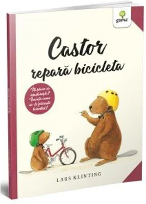 Castor repara bicicleta - Lars Klinting