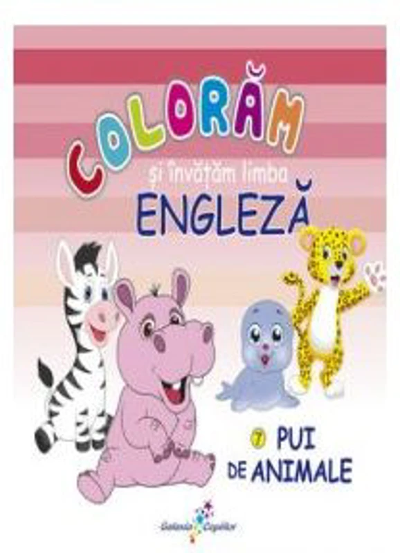Coloram si invatam limba engleza 7 Pui de animale