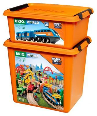 Set Deluxe trenulet inteligent, cu lumini si sunete electronice BRIO