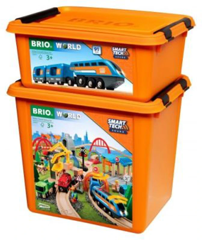 Set Deluxe trenulet inteligent, cu lumini si sunete electronice BRIO