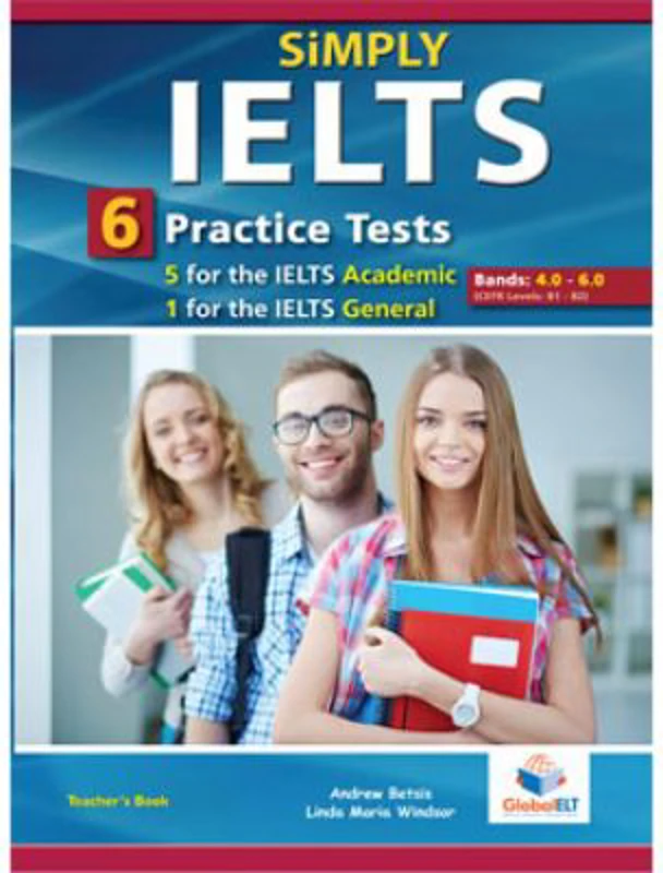 Simply IELTS 5 Academic tests &amp; 1 general test Teacher's book - Andrew Betsis
