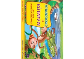 Poveste POP-UP. Maimuta si crocodilul