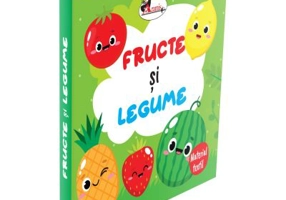 Fructe si legume. Carte din material textil