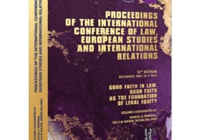 Good Faith in Law. Good Faith as the Foundation of Legal Equity - Manuela Tabaras