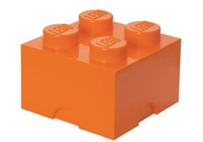 Cutie depozitare LEGO 2x2 portocaliu 40031760