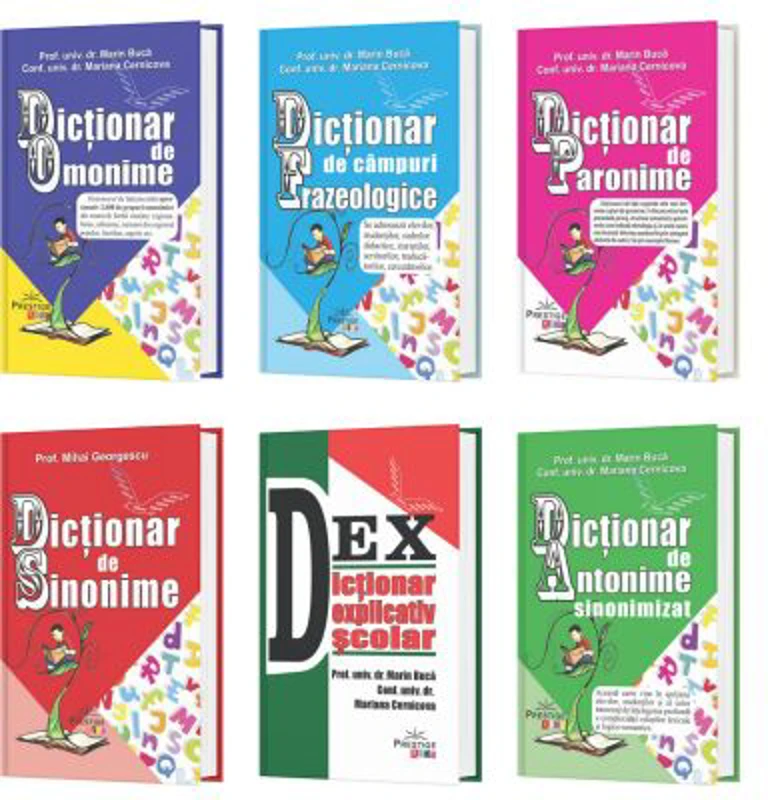 Pachet Dictionare Scolare Sinonime, Antonime, Omonime, Paronime
