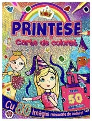 Printese. Carte de colorat cu 50 de abtibilduri