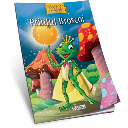 Printul Broscoi. Carte de colorat A4 cu ilustratii
