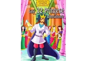 Cele 12 printese dansatoare-Carte de colorat A4 cu ilustratii