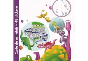 Carte de activitati cu 48 stickere. Dinozauri