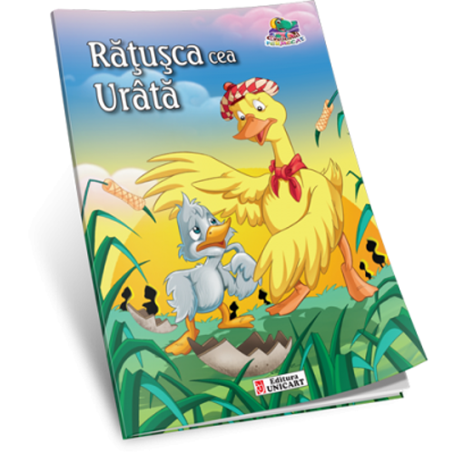 Ratusca cea urata. Carte de colorat A5 ilustrata