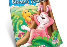 Iepurele si Broasca testoasa. Carte de colorat A5 ilustrata