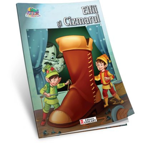 Elfii si Cizmarul. Carte de colorat A5 ilustrata