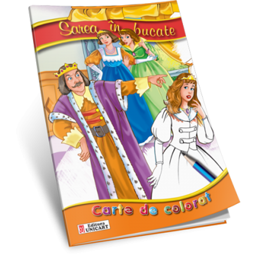 Sarea in bucate. Carte de colorat A5 ilustrata