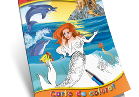 Mica sirena. Carte de colorat ilustrata A5