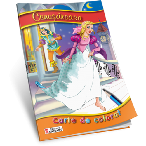 Cenusareasa. Carte de colorat A5 ilustrata