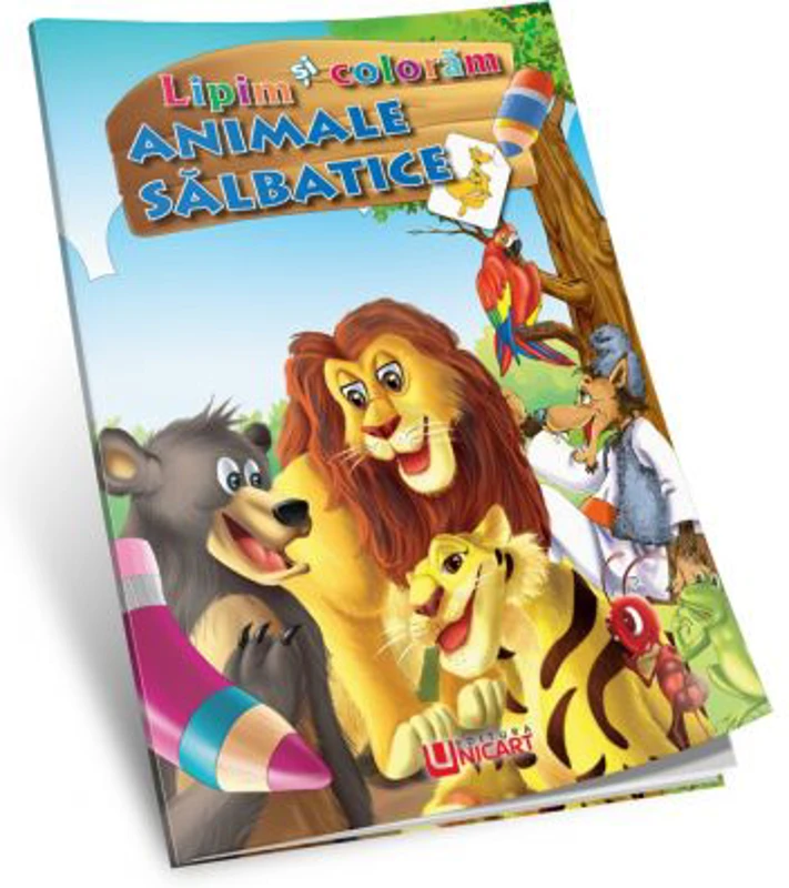 Lipim si coloram. Animale salbatice