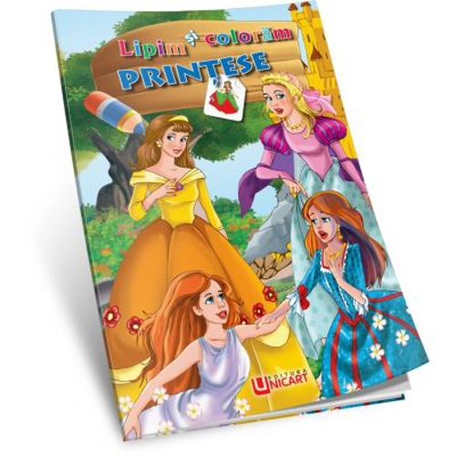 Lipim si coloram. Printese