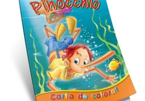 Pinocchio. Poveste de colorat A4