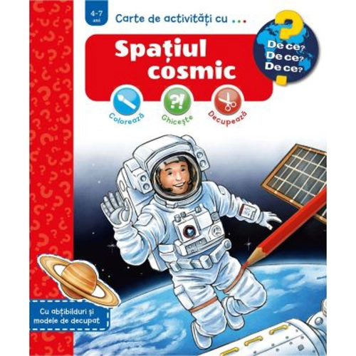 Carte de activitati cu... Spatiul cosmic - Dominique Conte