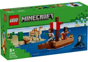 LEGO Minecraft. Calatorie pe corabia de pirati 21259, 166 piese