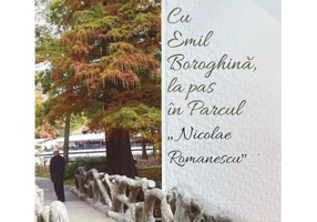 Cu Emil Boroghina la pas prin parcul Nicolae Romanescu - Silviu Cristian Mirescu