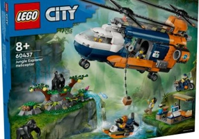 LEGO City. Elicopterul unui explorator al junglei la tabara de baza 60437, 881 piese