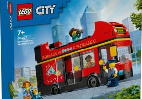 LEGO City. Autobuz turistic rosu cu etaj 60407, 384 piese
