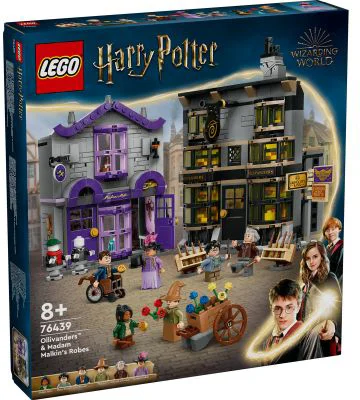 LEGO Harry Potter. Ollivander si magazinul de haine al lui Madam Malkin 76439, 744 piese