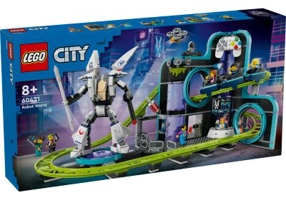 LEGO City. Parc cu roller-coaster Lumea Robotilor 60421, 986 piese