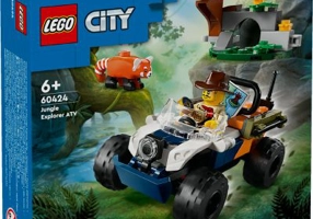 LEGO City. Exploratorul junglei pe ATV in cautarea unui panda rosu 60424, 92 piese