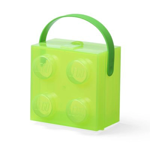 Cutie LEGO 2x2, verde transparent 40240008