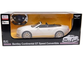 Masina cu telecomanda Bentley Continental GT alb cu scara 1 la 12, Rastar