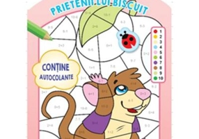 Colorez dupa numere. Prietenii lui Biscuit. Nivelul 3