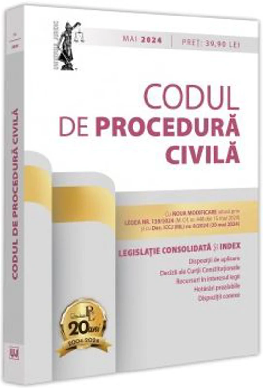 Codul de procedura civila mai 2024. Editie tiparita pe hartie alba - Dan Lupascu