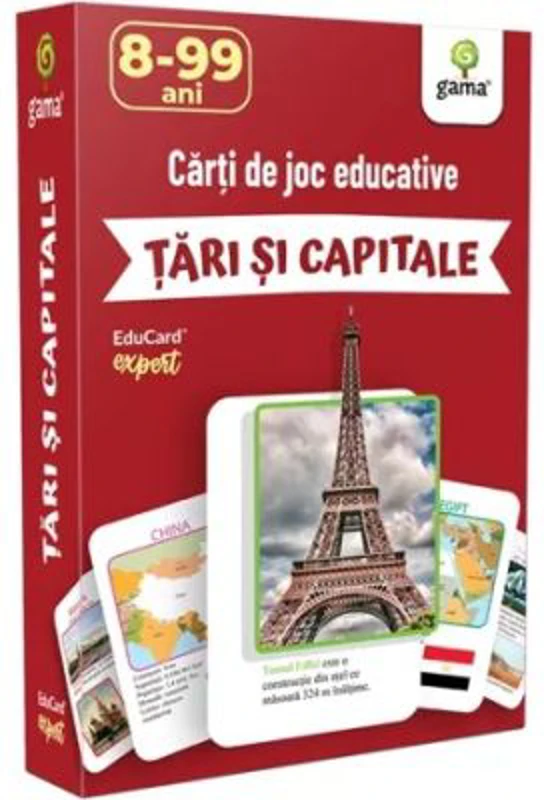 Tari si capitale. EduCard expert. Carti de joc educative