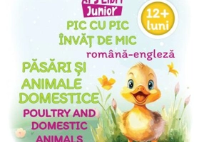 Pic cu pic invat de mic - Pasari si animale domestice - Editie bilingva