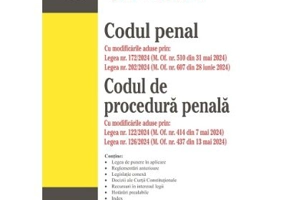Codul penal. Codul de procedura penala. Editia a 33-a actualizata la 7 iulie 2024 - Petrut Ciobanu