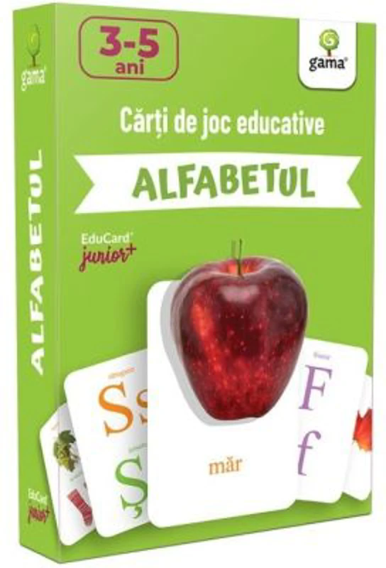 Alfabetul. EduCard Junior plus. Carti de joc educative