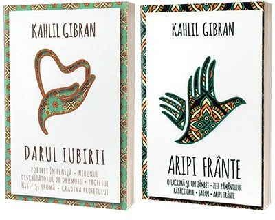 Serie de autor Khalil Gibran, compusa din 2 carti - Aripi frante si Darul iubirii