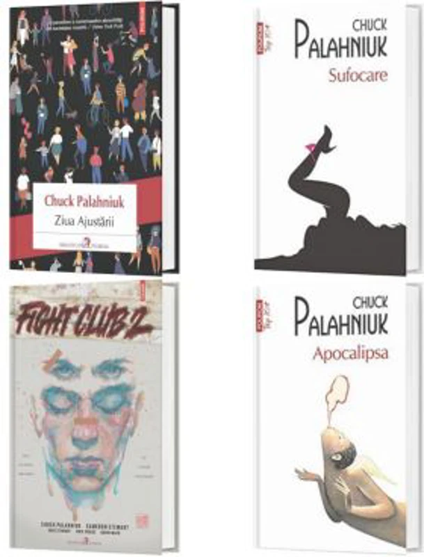 Pachet format din 4 titluri Ziua Ajustarii, Sufocare, Fight Club 2, Apocalipsa - Chuck Palahniuk