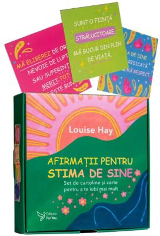 Afirmatii pentru stima de sine. Set de cartoline si carte - Louise Hay
