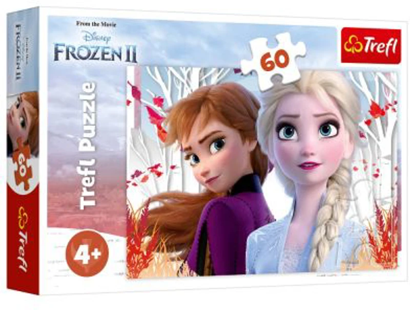 Puzzle Frozen Ana si Elsa 60 de piese, Trefl