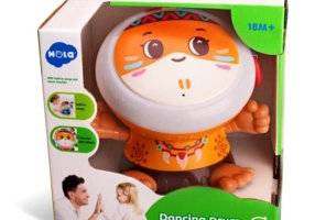 Jucarie toba dansatoare galbena