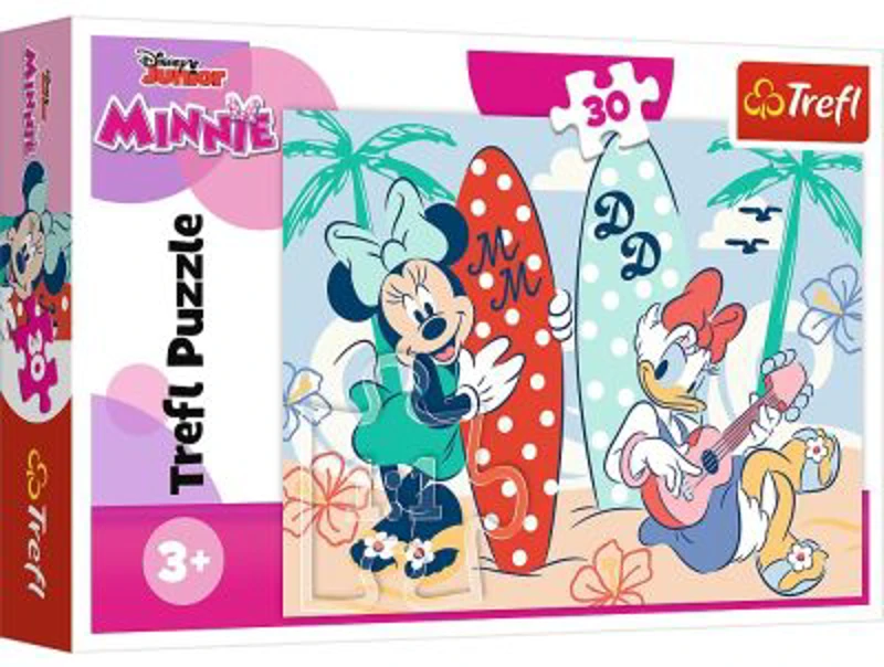 Puzzle 30. Minnie la plaja, Trefl