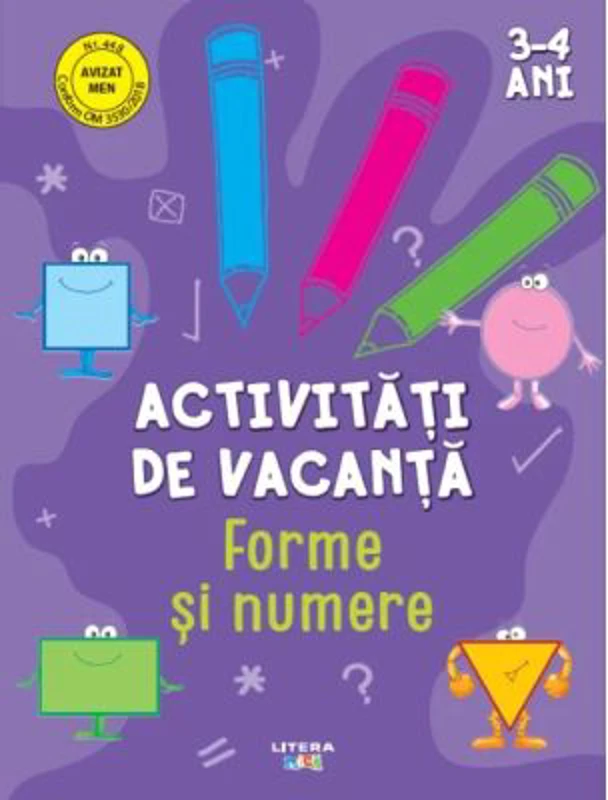 Activitati de vacanta. Forme si numere. 3-4 ani